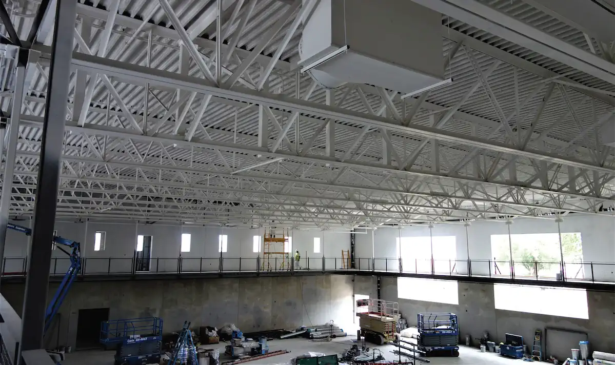 Elevated Running Track in Athletic Center