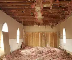 Preparing ceiling to be vaulted