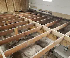 New beam supporting floor
