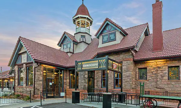 Old Train Depot in Colorado Springs is renovated into multiple restaurants with a shared kitchen